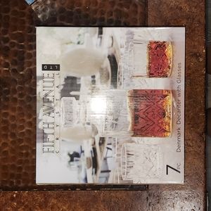 Fifth Avenue Crystal Decanter with Glasses